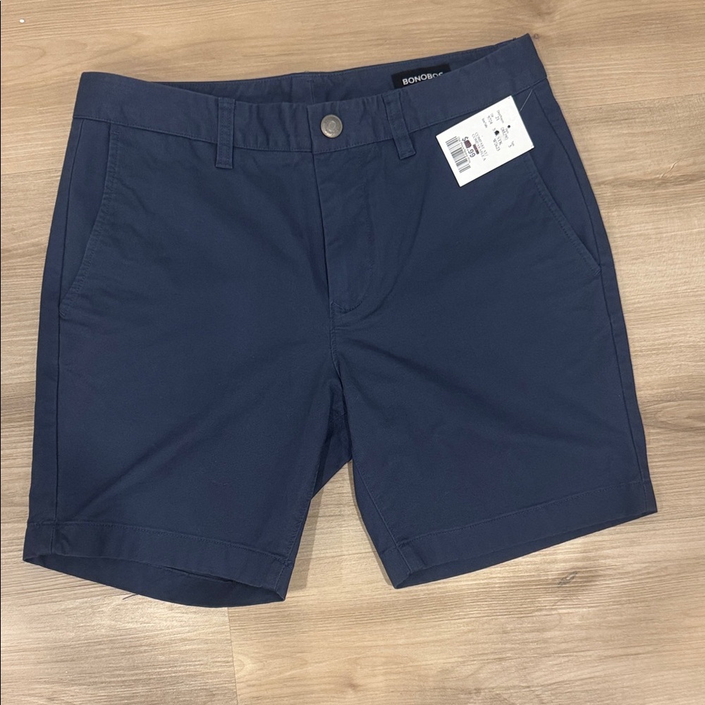 Bonobos Men's size 30 Dark Blue Flat Front Shorts